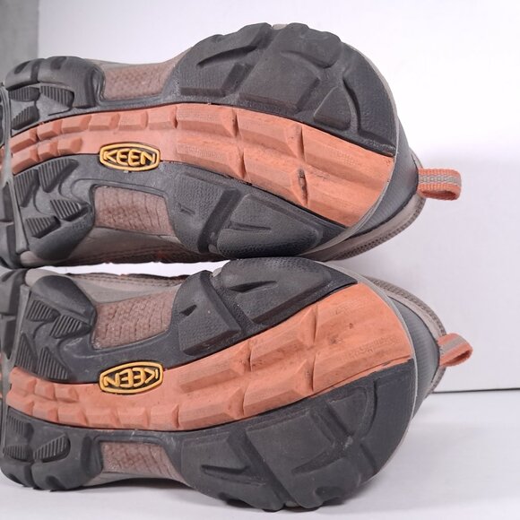 Keen Verdi II Mid Hiking Boots Women 8.5 Leather Tan Orange Outdoor 1009555 - Picture 14 of 15